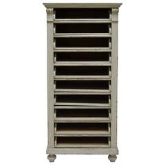 Antique Painted Pine Flight of Drawers