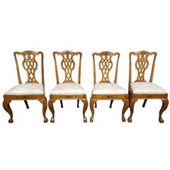Early 20th Century Chippendale Style Dining Chairs