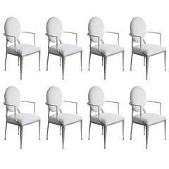 Eight Dining Chairs, Manner of Andre Arbus