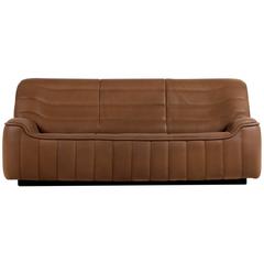 Beautiful and Rare 1970s De Sede DS 84 Buffalo Leather Sofa in Brown