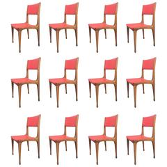 Retro Elegant Set of 12 Carlo de Carli Chairs