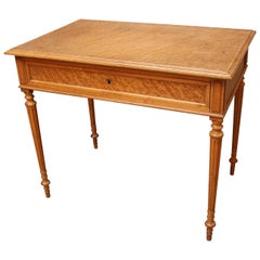Antique French, Louis XVI Style Maple Writing-Side Table