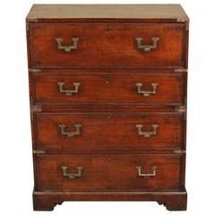 19th Century Stacking Campaign Chest with Pull-Out Desk