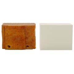 708A/708B Stool - Modern Sculpture in Natural Rubber and Corian 4