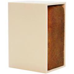 708C Stool - Modern Sculpture in Natural Rubber and Corian 2