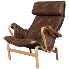 Vintage Bruno Mathsson Pernilla Lounge Chair Produced by DUX