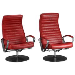 Pair of Vitesse Swivel Chairs 10