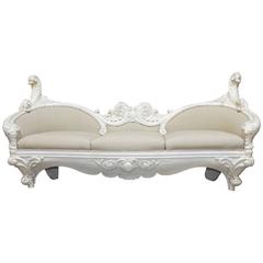 18th Century French Rococo Painted Sofa 1