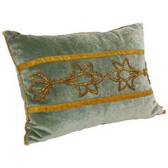 Antique Textile Pillow by Rebecca Vizard  of B. VIZ Design