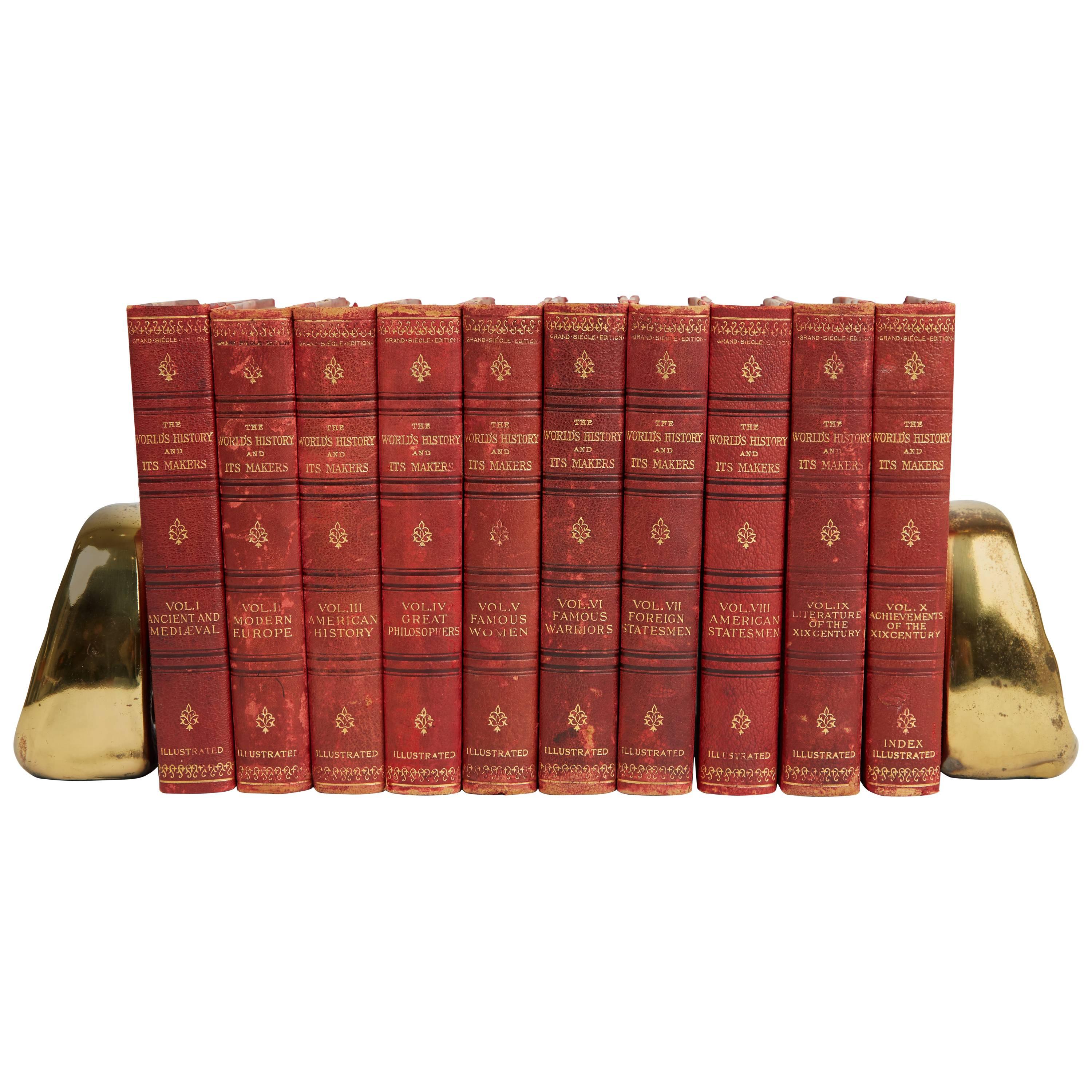 The World's History and It's Makers, Ten Volume Illustrated Set, 1902