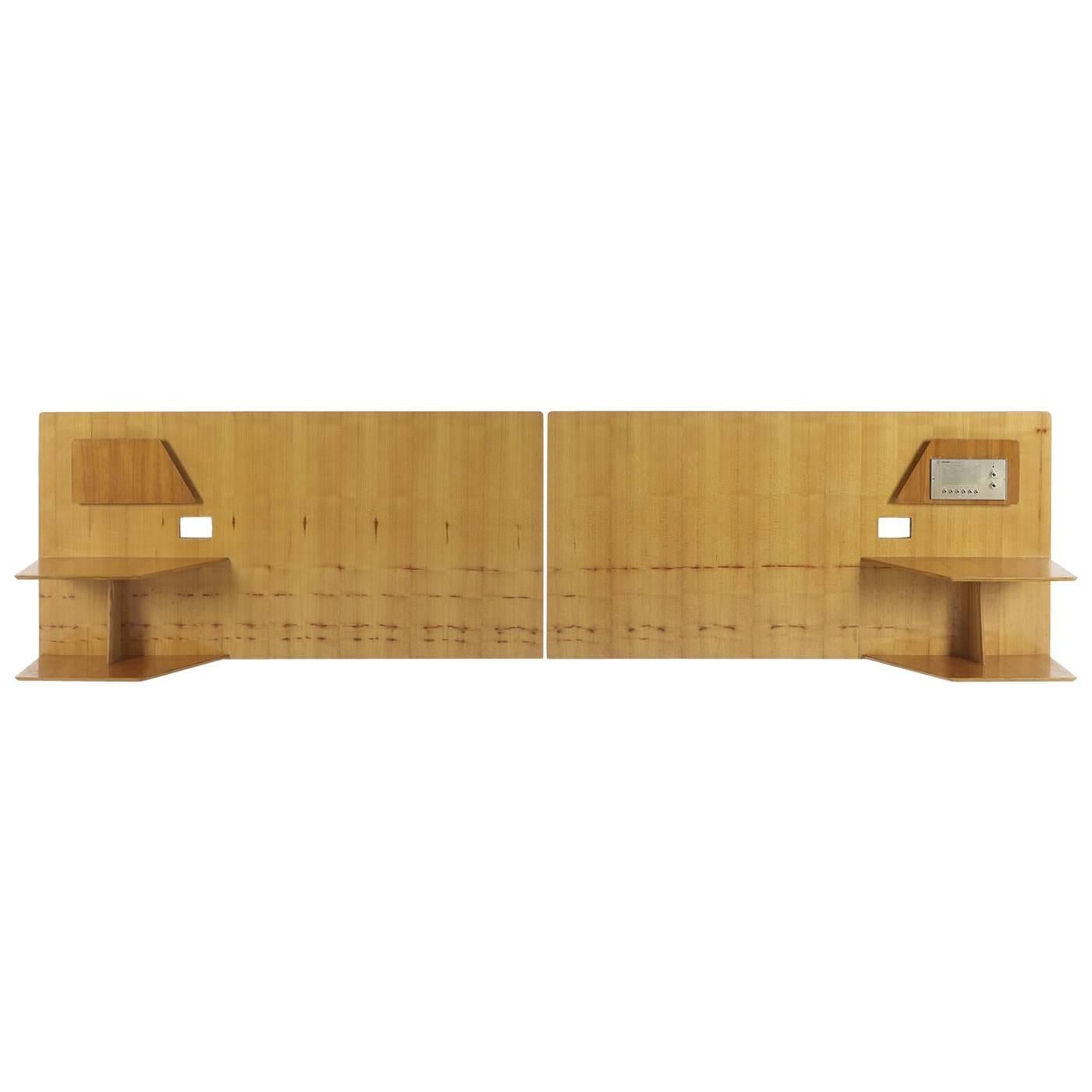 Pair of Headboards from Royal Hotel, Naples by Gio Ponti for Giordano Chiesa For Sale