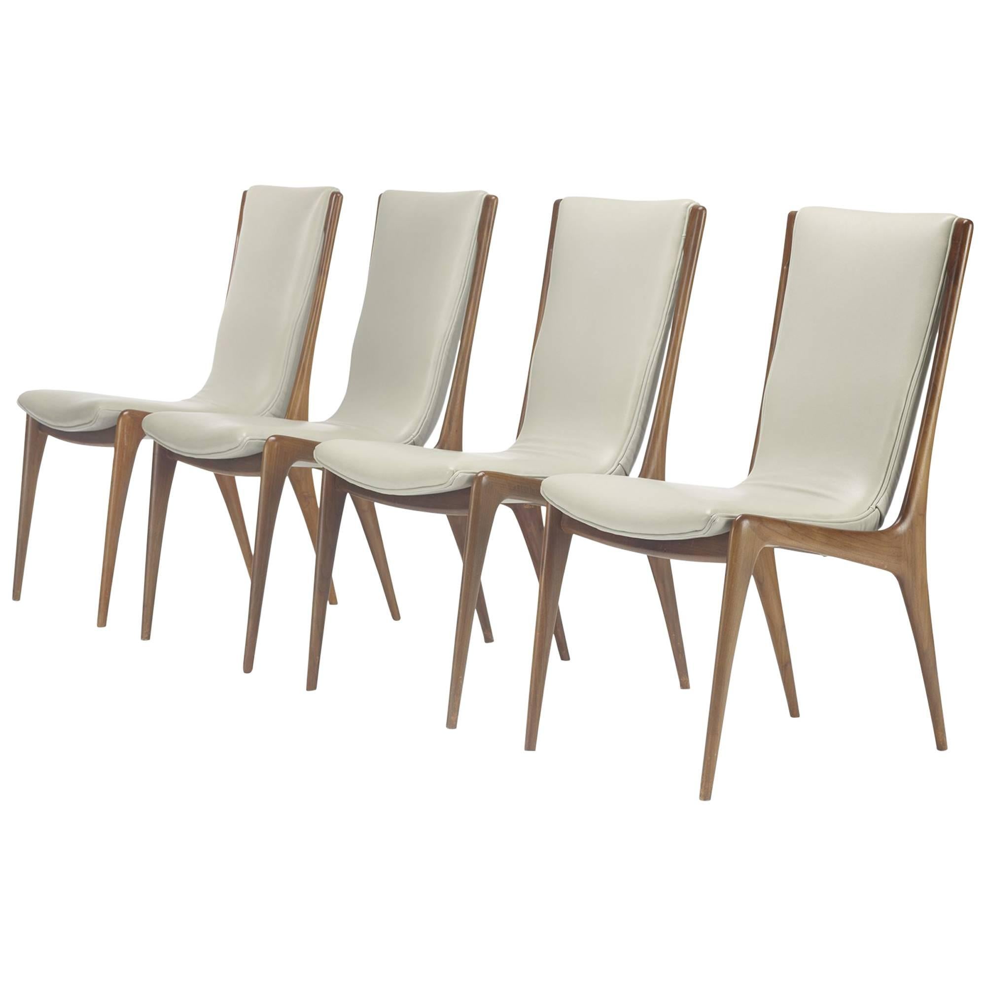 Sling Dining Chairs Model VK 101, Set of Four by Vladimir Kagan