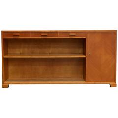 Vintage Swedish Art Moderne Bookcase Cabinet Console