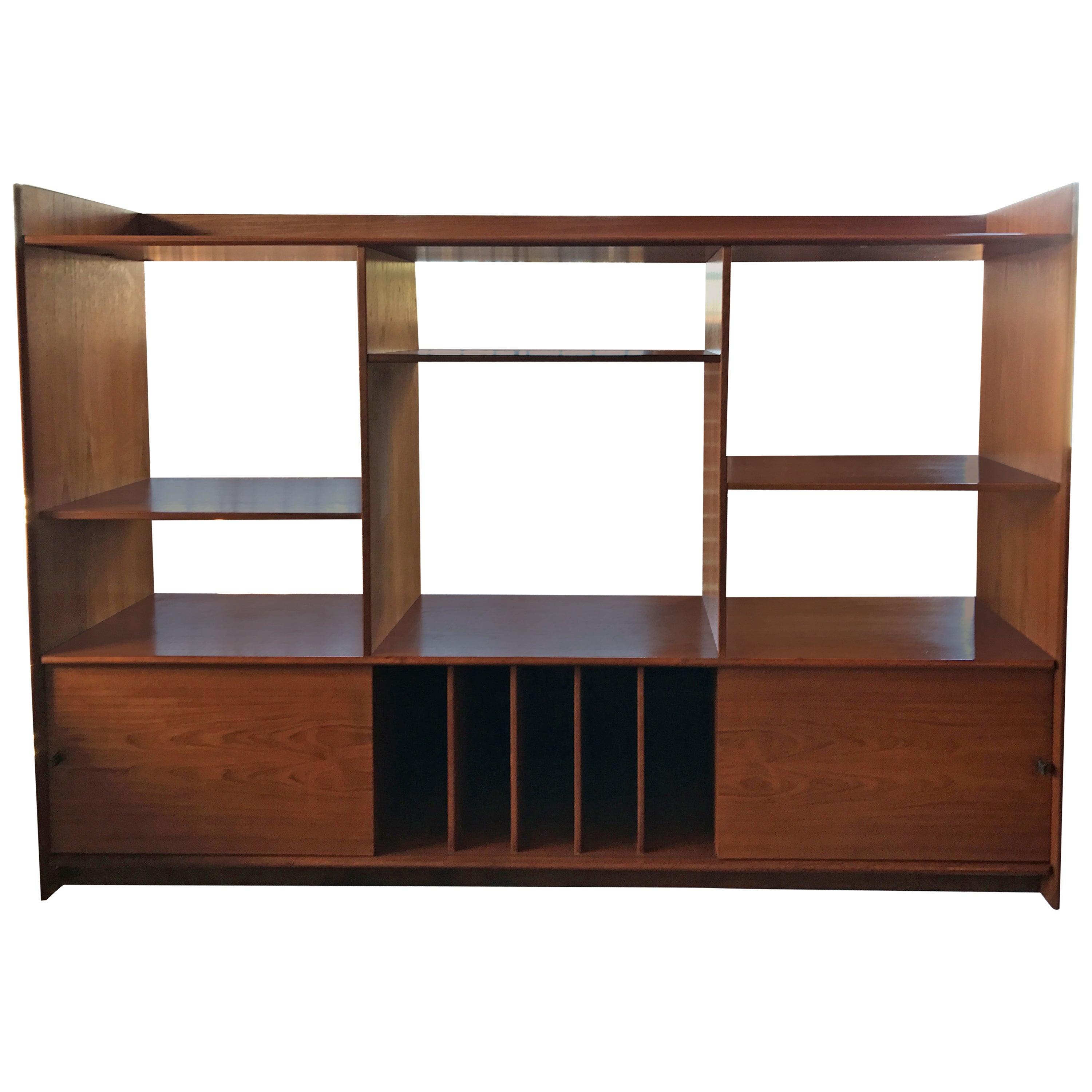 Burled Wood Deco Bookshelf at 1stDibs