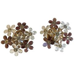 Pair of Italian Cut-Glass Wall Lights, 1950s 11