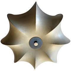 Italian Castiglioni 1960s Space Age Flush Ceiling Light 8