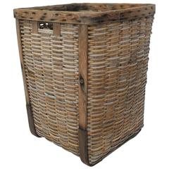 Large Antique Gathering Basket