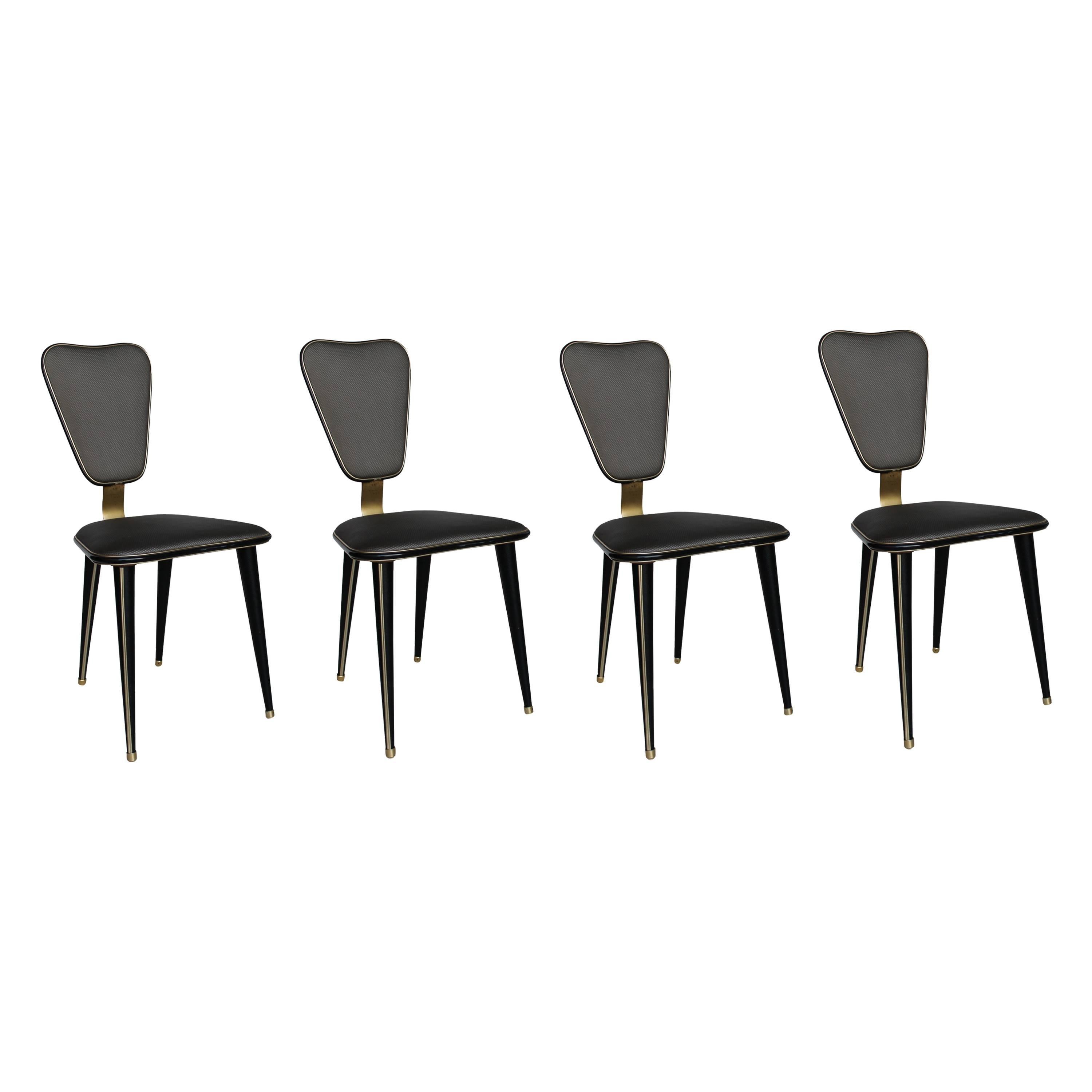 Four Chairs by Umberto Mascagni, Harrods Series