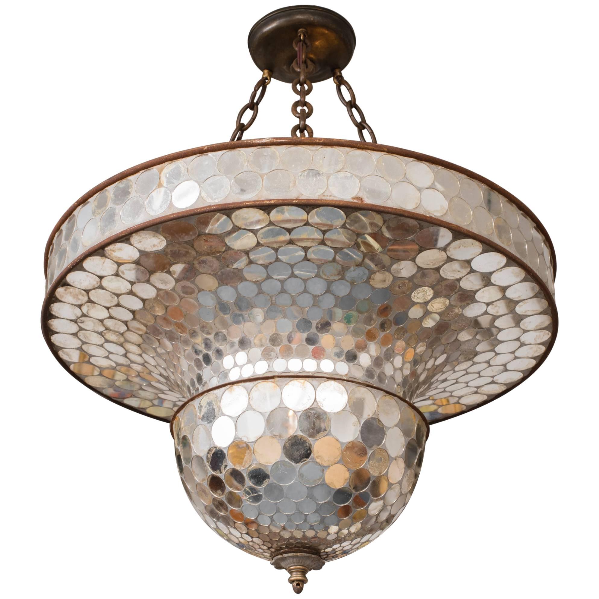 Whimsical Mirrored Mosaic Suspension or Disco Ball