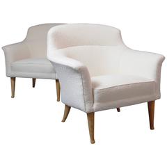 Rare Pair of "Greta" Lounge Chairs by Kerstin Hörlin Holmquist 12