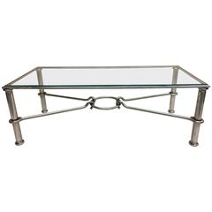 NickelCoffee Table by Giovanni Banci for Hermes, Italy, circa 1970 5