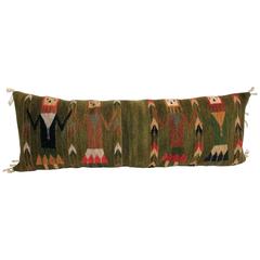 Monumental Yea Indian Weaving Bolster Pillow