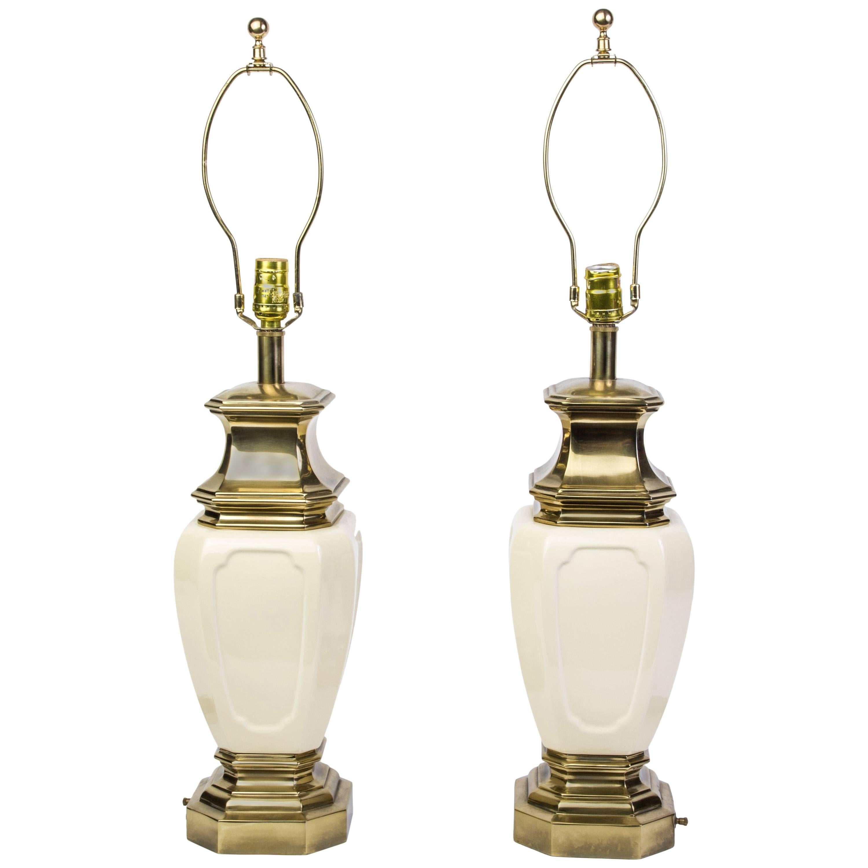 Sensational Pair of Mid-Century Modernist Lamps by Stiffel