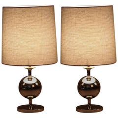 Charming Pair of Space Age Table Lamps Staff Leuchten, Germany, 1970