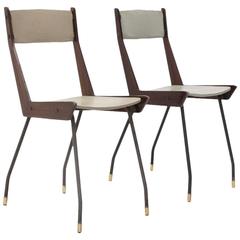 Two 1950s Italian Midcentury Dining Chair