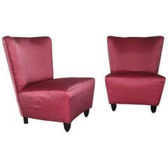 Used Pair of Elegant Mid-Century Chair Guglielmo Ulrich Attributed