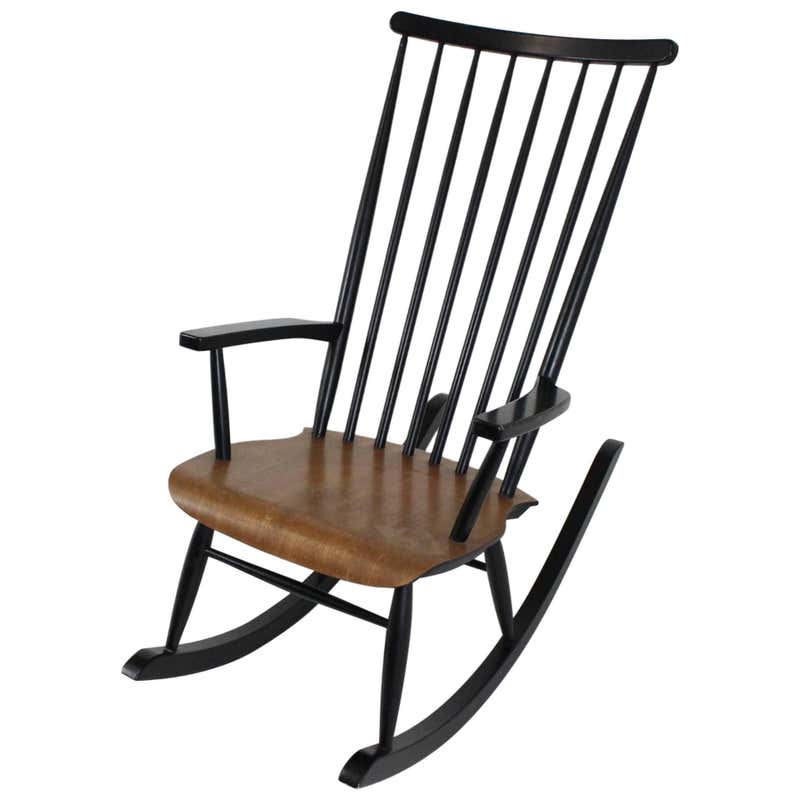 Vintage Finnish Rocking Chair by Varjosen Puunjalostus for Uusikylä ...