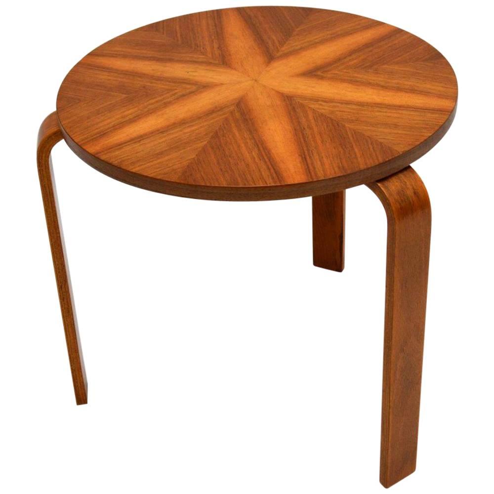 Walnut Stool or Table by Alvar Aalto Vintage, 1930s