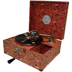 1940s Jetel Golly Nursery Portable Gramophone