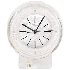 Daum 'Thor' Crystal Desk Clock 2