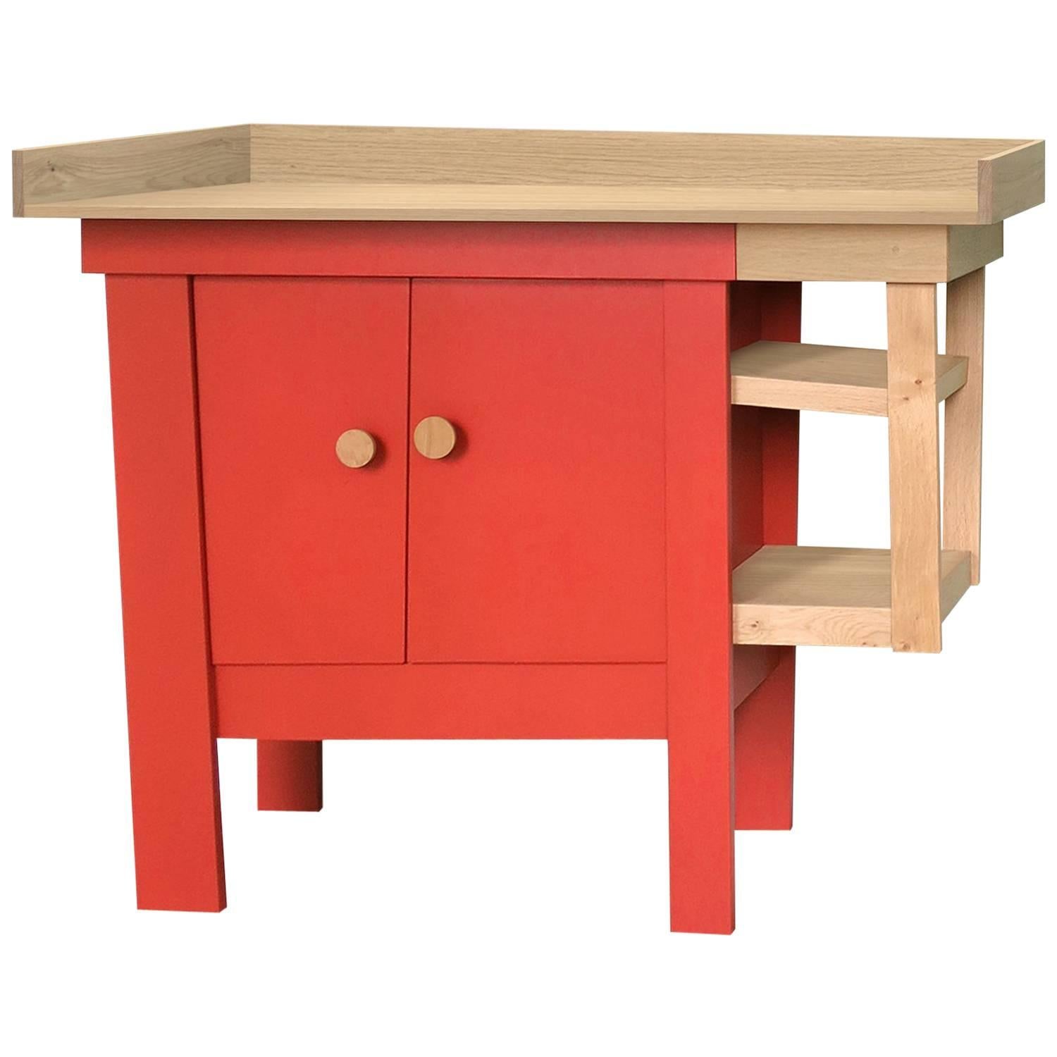 Dresser or Baby Changing Table by Tom Frencken in Painted Birch Plywood For Sale at 1stDibs