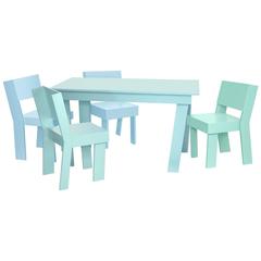 Kids Table by Tom Frencken in Painted Birch Plywood