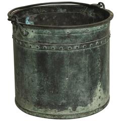 Antique Verdigris Copper Vessel