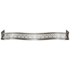 Georgian Pierced Steel Fireplace Fender 12
