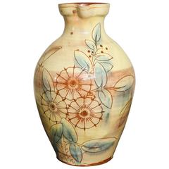 19th Century English Devonshire Art Pottery Glazed Pitcher 12