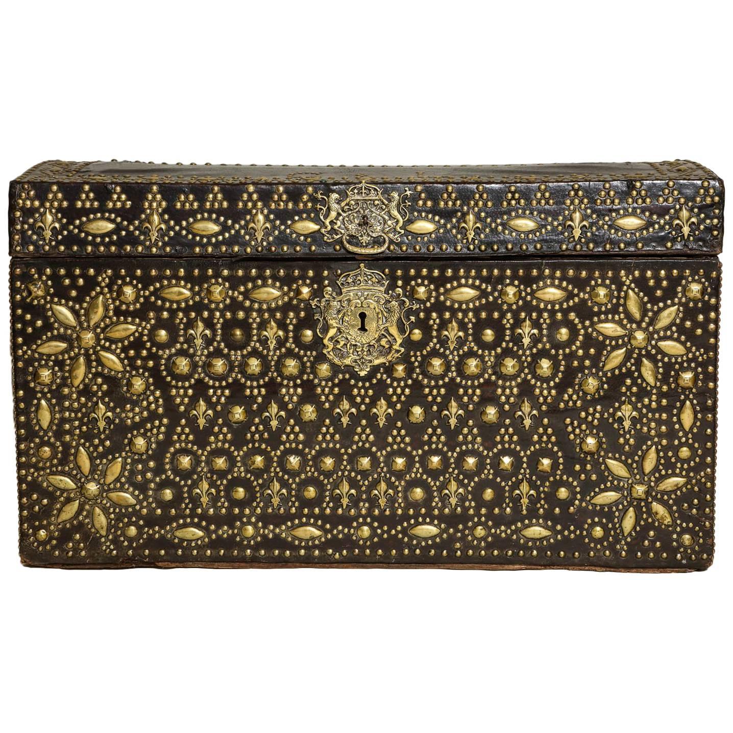 Superb Leather Trunk