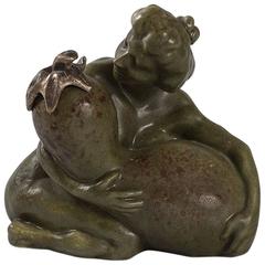 French Art Nouveau Ceramic Inkwell by Carabin 4