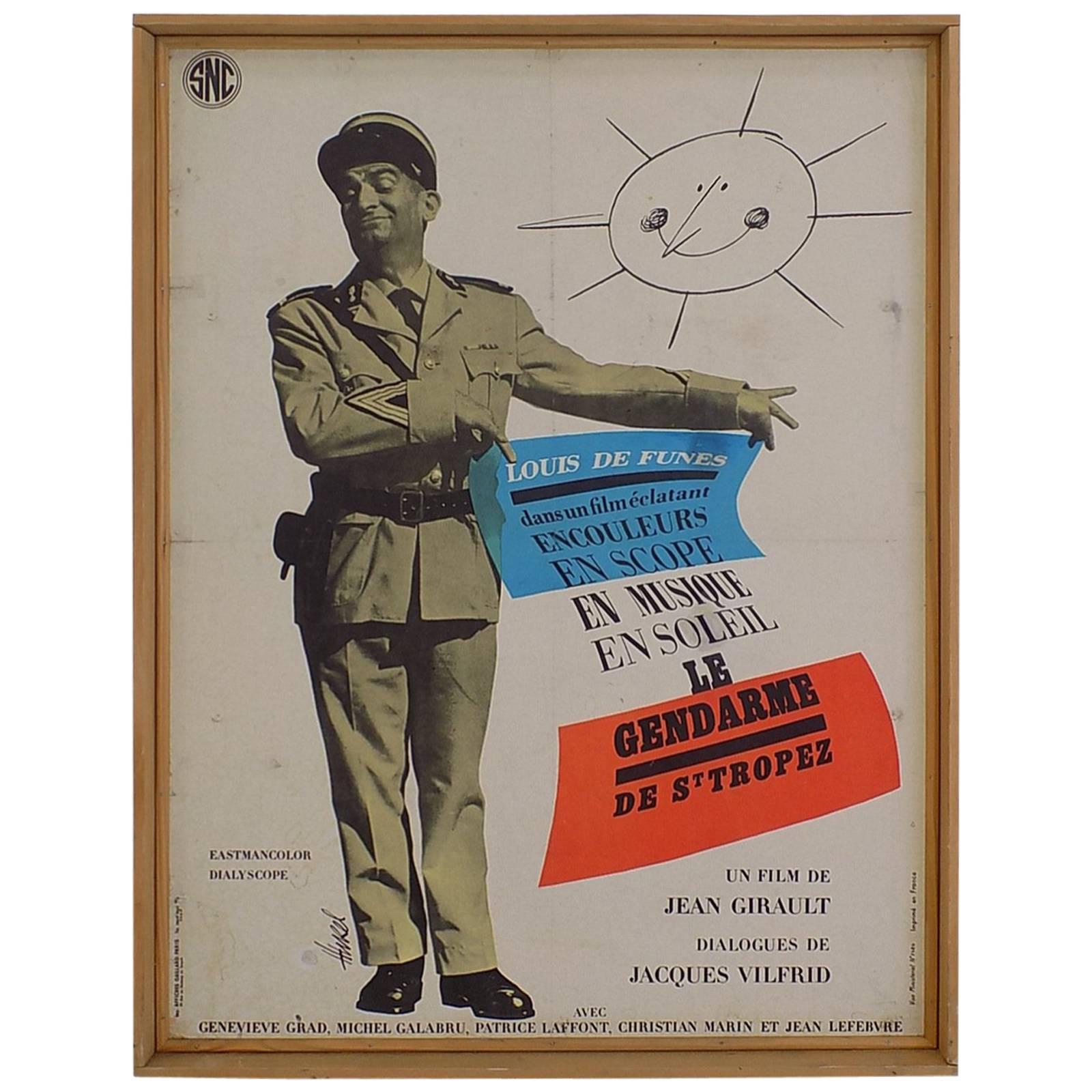 Le Gendarme De Saint Tropez French Vintage Movie Poster For Sale