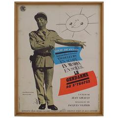 Le Gendarme De Saint Tropez French Vintage Movie Poster 7