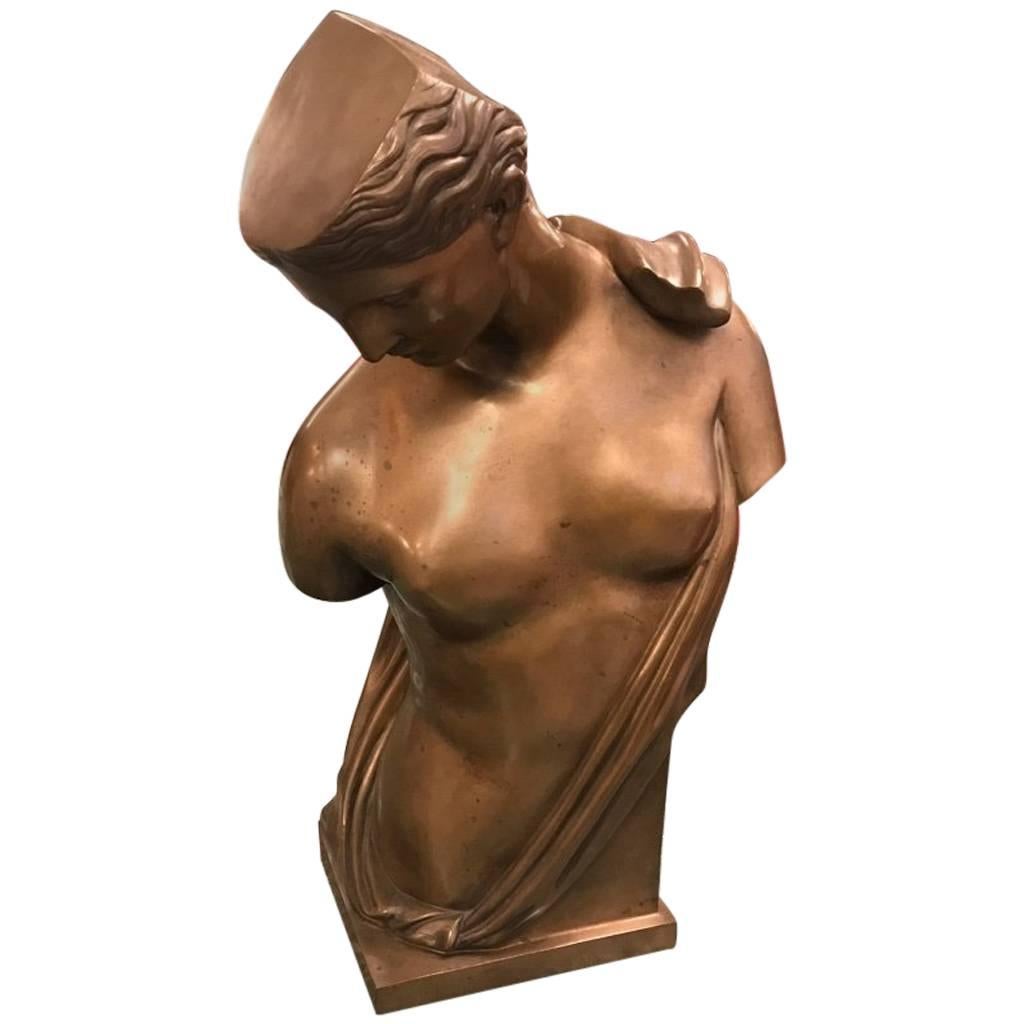 Sculpture continentale en bronze de style romain en vente