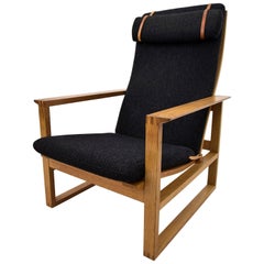 Mid Century Modern Oak Lounge Chair by Børge Mogensen