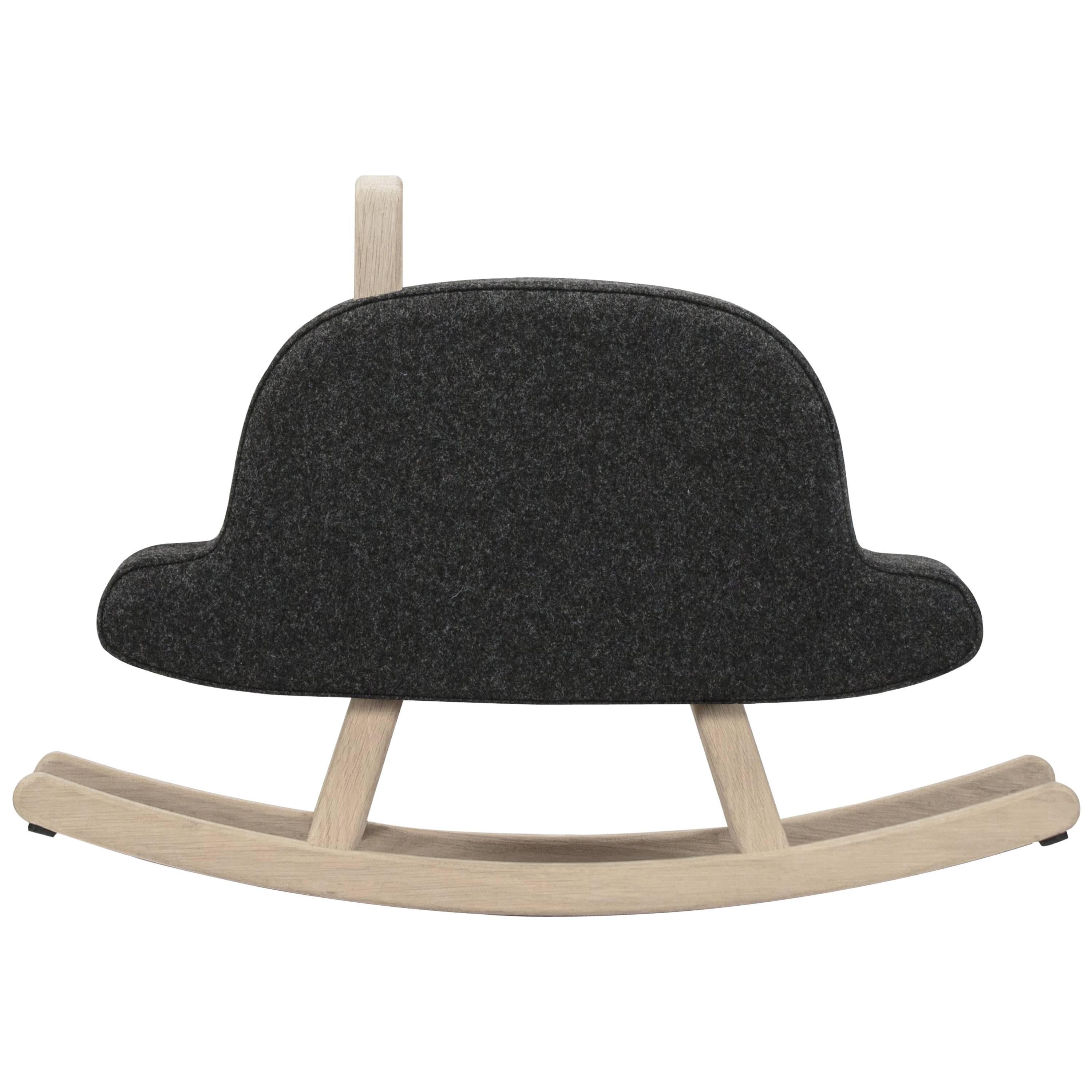 Iconic Bowler Hat Child Rocker by Maison Deux For Sale
