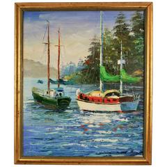 Sailing Greece Seascape Painting 4