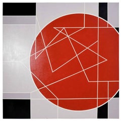 Large Geometric Oil Painting