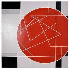 Large Geometric Oil Painting 10