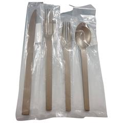 HTS by Hermes of Paris France Stainless Steel Flatware Set Service 63 pcs New